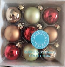 Martha Stewart Collection 27 Glass Ornaments - Chesnut Cheer 1.5