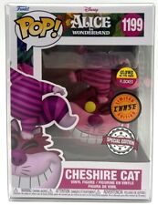 Funko Pop Alice in Wonderland Cheshire Cat CHASE Flocked Glow Special ED #1199 picture