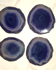 6LB 8 Pieces Large Round Circular Agate Slices 4-9 Inches 2-5mm Thick Polished picture
