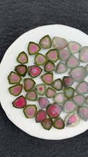90-Carats Natural WaterMelon Tourmaline Slices Many Of Them Is Pairs @Afghan picture