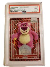 2023 Topps Chrome Disney 100 Lotso Red & Black Wave Refractor #16/28 PSA 9 MINT picture