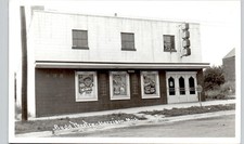 BUDD MOVIE THEATRE harrison mi c1940 postcard michigan real photo rppc historic picture