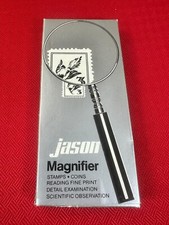 VTG Retro Office Jason 3 Round Handle Classic Magnifying Glass Clear Model 502 picture