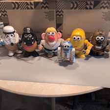 Lot Of 5 Mr. Potato Head Star Wars 2004  Darth Vader Luke R2-D2 C-3PO Chewbacca picture