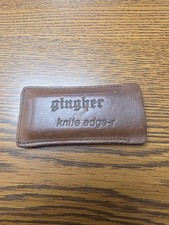Vintage Gingher Knife Edge-r Leather Case And Stone picture