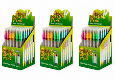 3 Box Sketch Black Ball Pen Glass Tube a Box 36 Pcs of single Ballpen 108 Pieces picture