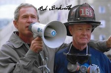 Bob Beckwith autographed 4x6 photo 9/11 Firefighter Historical Rare COA LOOK picture