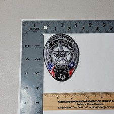 Bin2 B2 Police Patch Texas Palestine  picture