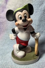 VTG 1980's Mickey Mouse Tennis Player Figurine Porcelain Productions Vintage picture