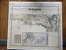 1877 Street Map North OCEAN CITY MARYLAND Worcester COUNTY Property Owner Names picture