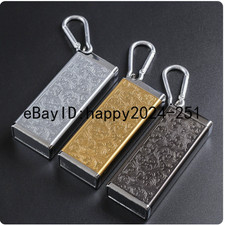 2PCS Pocket Tangcao Aluminium Alloy Carving Cigarette Case Portable Keychain picture