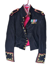 Vintage US Marines Colonels formal wool dinner dress jacket metals 36 picture