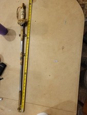 RARE Antique Odd Fellows Ceremonial Sword  PAX AUT BELLUM picture