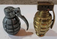 Vintage 1950’s Combat P.G.L. Pat 14210 Hand Grenade Table Lighter And Bonus picture