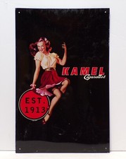 Kamel Cigarettes Est 1913 Metal Wall Sign 11.5x17.5