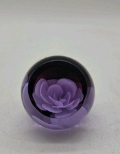 Caithness Caithness Paperweight Floral Charms: White Rose signed  picture