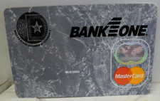 Bank One Dallas Black Chamber of Commerce Mastercard - Un-Embossed BLANK RARE picture