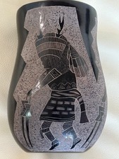 DAN TAFOYA Vintage Santa Clara Pueblo Pottery BUFFALO/DEER/ RAM DANCER 8.5