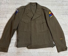 WWII US Army M1944 Ike Jacket 1946 Supreme HQ Allied Expeditionary 1st Armored picture