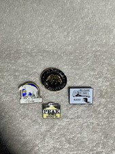 Vintage Alaska Enamel Pin Lot Prudhoe Bay Peak Oilfield Service Co Grizzly Polar picture