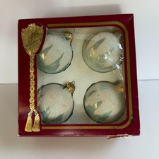 Vintage Rauch Victoria Collection Blown Glass Christmas Ornaments - Set of 4 USA picture