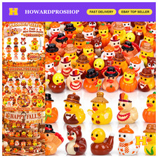 120 Pcs Miniature Fall Ducks - Bulk Resin Figurines for Thanksgiving Decor picture