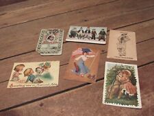 Vintage 1890-1900's RARE Postcards Military Lots Of Interesting Paper Items picture