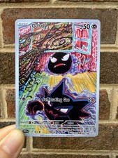 Gastly and Haunter Fan Art Trading Card Handmade Custom Collectible Card picture
