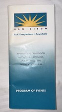 Alcoholics Anonymous International Convention Program Of Events San Diego 1995 picture