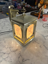 Vintage 1984 Lowenbrau Beer Lighted Carriage Lantern Sign Everbrite Wall MounT picture