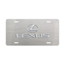 Lexus Logo Metal License Plate – Universal Car Accessory, Sleek Design picture