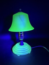 Houze Houzex Green Uranium Glass Boudoir lamp  picture
