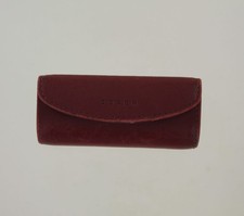 Vintage Coach Red Leather Lipstick Case with Mirror picture