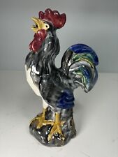 Mid Century Ceramic Rooster Chicken Hand Painted picture