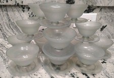 Lot of 14 Tupperware Dessert Sundae Dish 754 Smokey Grey 5 Lids picture