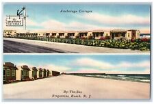 Brigantine Beach New Jersey Postcard Anchorage Cottages Multiview c1940 Vintage picture