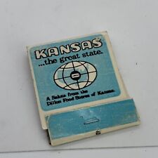 Vintage Kansas The Great State Matchbook Cover Unstruck picture