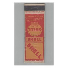 1920s-1930s Universal Match Matchbook Cover Shell Gasoline #2 picture