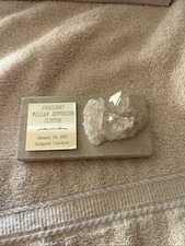 Very RARE Bill Clinton Inaugural Luncheon Table Piece 1/93 Crystal on Whetstone picture