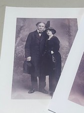 Bess and Harry Houdini, a nice reprint portrait of a lovely couple, DEC 1903 picture