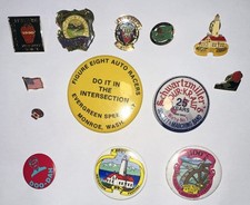 Vintage Pacific Northwest Souvenir Pin Lot Evergreen Speedway Pasadena Doo Dah picture