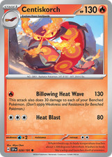 CENTISKORCH C REVERSE HOLO 028/191 SURGING SPARKS POKEMON NM/M picture