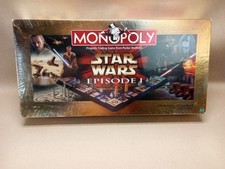 Star Wars Episode 1 Monopoly Collector Edition 3-D Game board New Sealed 1999 picture