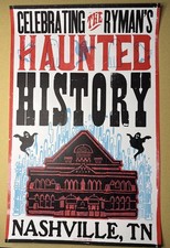 2024 Haunted History Ryman Auditorium Hatch Show Print Nashville Tennessee picture