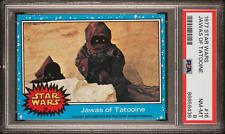 1977 Star Wars #16 - Jawas of Tatooine - Series 1 BLUE - PSA 8 picture