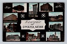 Omaha NE-Nebraska, Souvenir, Advertisment, Antique, Vintage Postcard picture