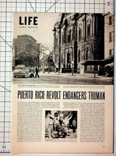 1950 Life Magazine Article: Puerto Rico Revolt & Truman Assassination Attempt picture