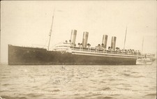 Bar Harbor ME Steamship Kronprinzessin Cecilie c1910s Real Photo Postcard bhn picture