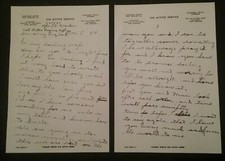D-DAY LETTER 5/6/44 WRITTEN FROM CANADIAN LANCE SERGEANT TO HIS WIFE ON THE BOAT picture