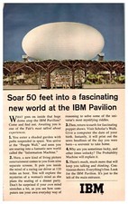 1964 IBM Vintage Print Ad New York World's Fair Computer Pavilion picture